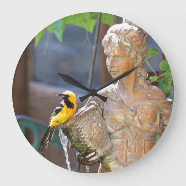 Oriole Clock Große Wanduhr (Vorderseite)