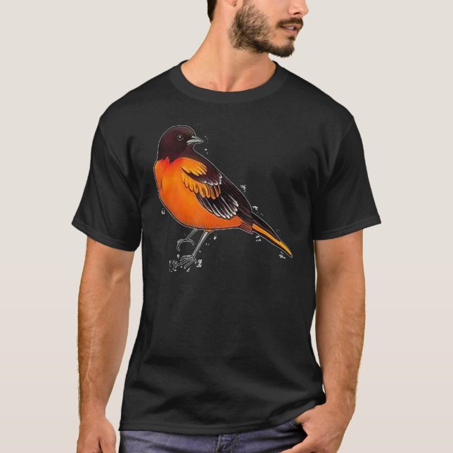 Oriole Orange Bird T-Shirt (Vorderseite)
