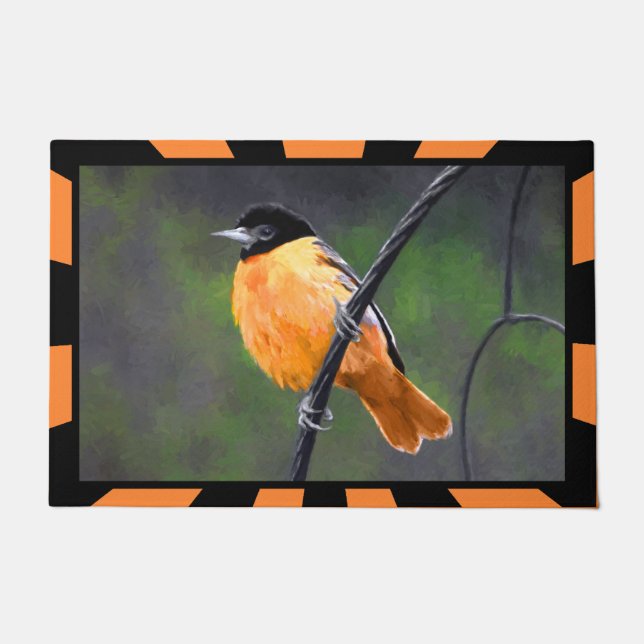 Oriolmalerei - Original Vogelkunst Fußmatte (Vorderseite)