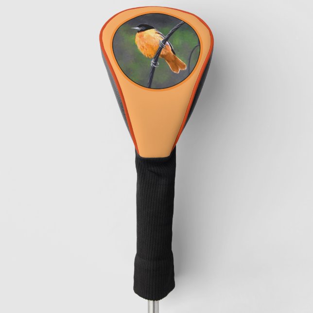 Oriolmalerei - Original Vogelkunst Golf Headcover (Vorderseite)