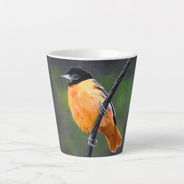 Oriolmalerei - Original Vogelkunst Milchtasse (Vorderseite)