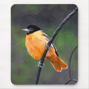 Oriolmalerei - Original Vogelkunst Mousepad