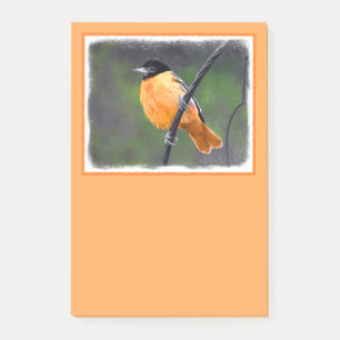 Oriolmalerei - Original Vogelkunst Post-it Klebezettel