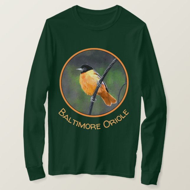 Oriolmalerei - Original Vogelkunst T-Shirt (Design vorne)