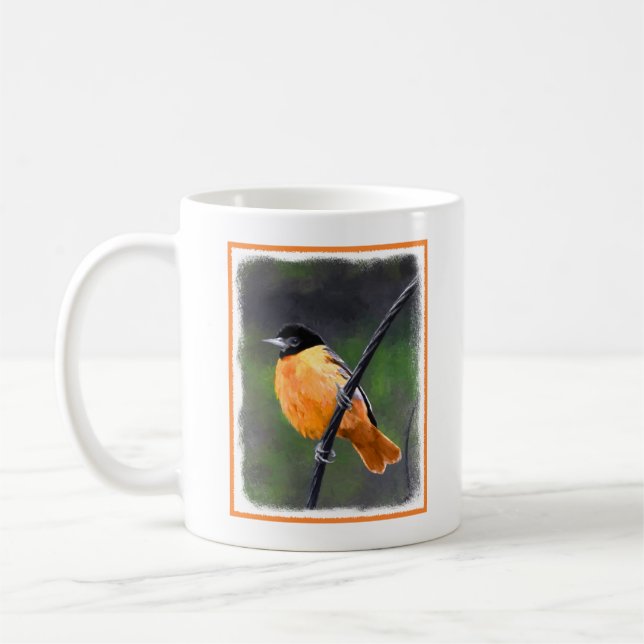 Oriolmalerei - Original Vogelkunst Tasse (Links)