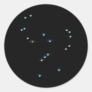 Orion Constellation Runder Aufkleber