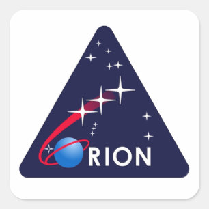 Orion-Crew Quadratischer Aufkleber