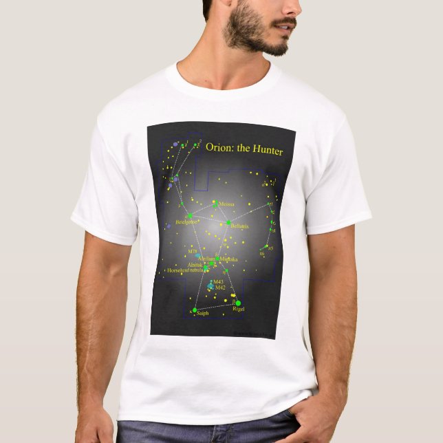 Orion die Jägerkonstellation T-Shirt (Vorderseite)
