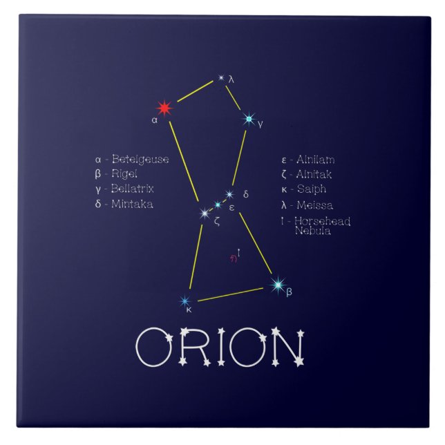 Orion Fliese (Vorderseite)