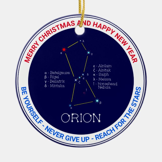 Orion Keramik Ornament (Vorne)