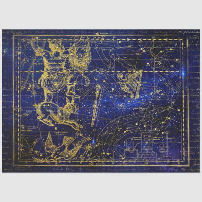 Orion-Konstellationspapier Seidenpapier (Vorderseite)