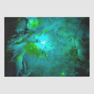Orion Nebel Grün Aquamarin Seidenpapier