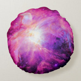 Orion-Nebel Rosa Lila Galaxie Rund Kissen