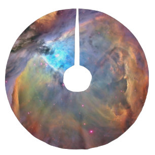 Orion-Nebel Weltraum-Galaxie Polyester Weihnachtsbaumdecke