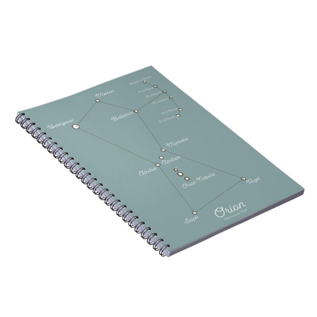 Orion Nebula Astronomisches Diagramm Notizblock (Rechte Seite)