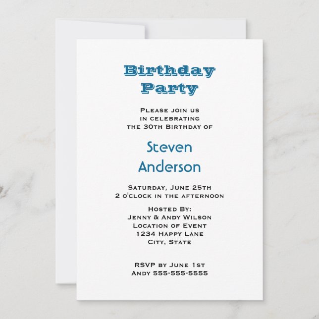 Orion Nebula Birthday Party Einladung (Vorderseite)