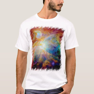 Orion Nebula Hubble Spitzer Telescope Space Foto T-Shirt