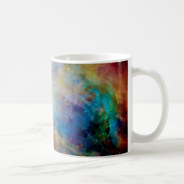 Orion Nebula Hubble Spitzer Telescope Space Foto Tasse (Rechts)