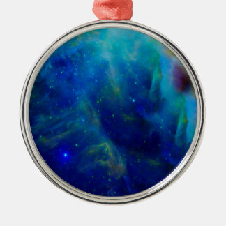 Orion Nebula kosmisches Galaxien-Weltraum Silbernes Ornament