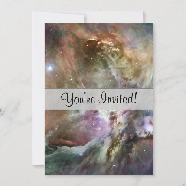 Orion Nebula Pastels Einladung (Vorderseite)