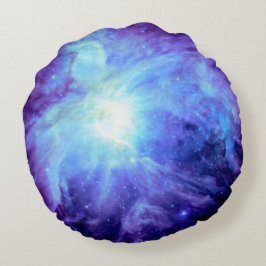 Orion Nebula Periwinkle Blaue Galaxie Rundpilz Rundes Kissen