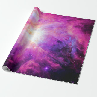 Orion Nebula Pink Lila Galaxy Wrapping Paper Geschenkpapier