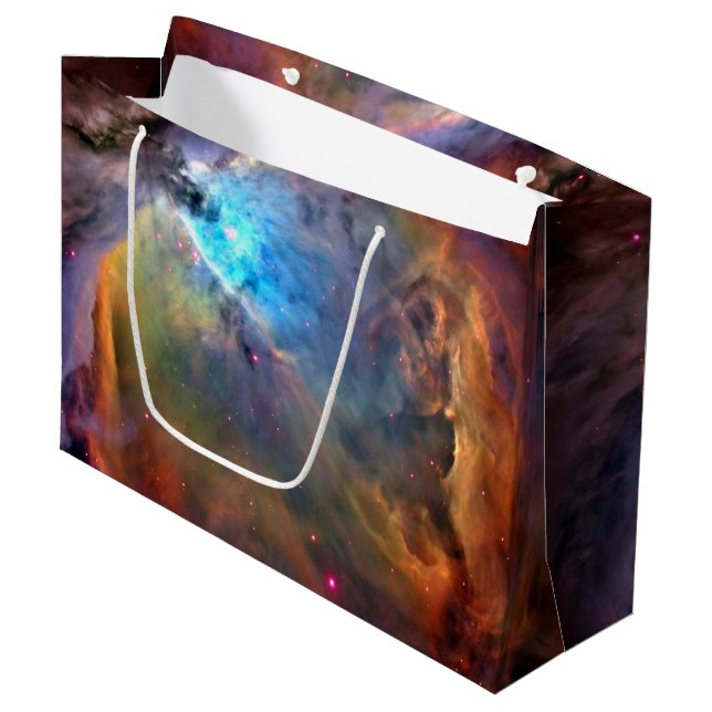 Orion Nebula Raumgalaxie Große Geschenktüte (Vorderseite Schrägansicht)