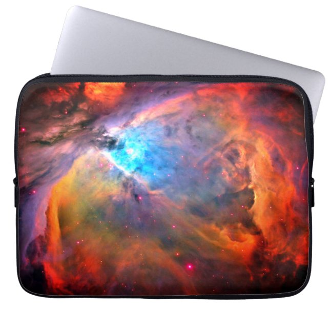 Orion Nebula Raumgalaxie mit hohem Kontrast Laptopschutzhülle (Vorderseite)