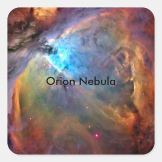 Orion Nebula Raumgalaxie Quadratischer Aufkleber