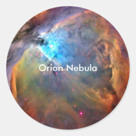 Orion Nebula Raumgalaxie Runder Aufkleber