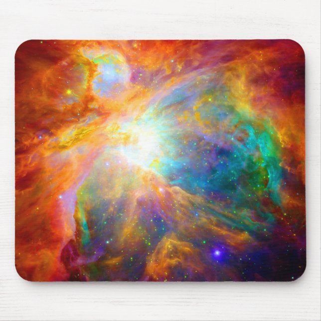 Orion Nebula Regenbogenwolken Mousepad (Vorne)