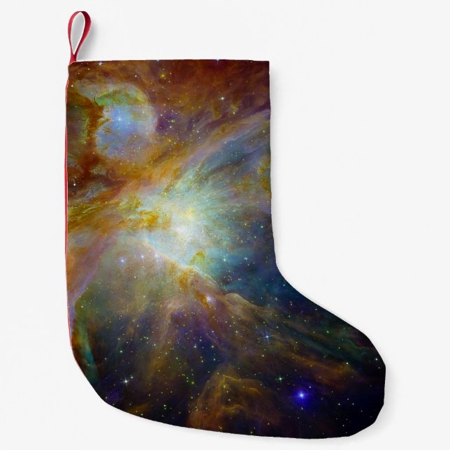 Orion Nebula rötlich-braune NASA Kleiner Weihnachtsstrumpf (Vorderseite)