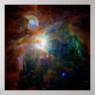 Orion Nebula rötlich-braune NASA Poster