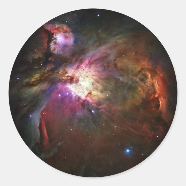Orion Nebula Runder Aufkleber (Vorderseite)