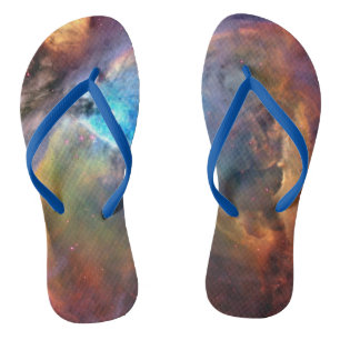 Orion Nebula Space Galaxy Erwachsene Flip Flops