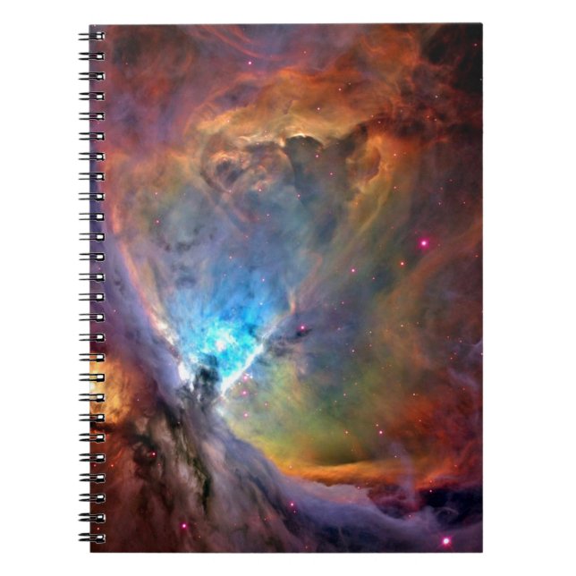 Orion Nebula Weltraumgalaxie niedriger Kontrast Notizblock (Vorderseite)