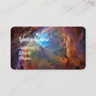 Orion Nebula Weltraumgalaxie Visitenkarte