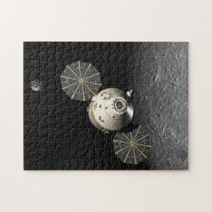 Orion Spacecraft am Lunar Puzzle