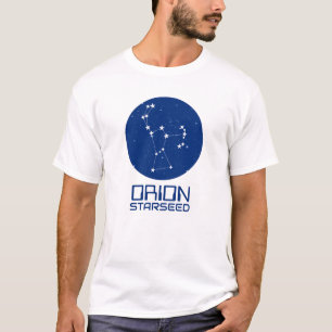 Orion Starseed T - Shirt - Blau & Weiß Design