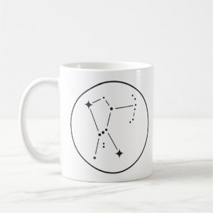 Orion-Sternbild Minimaler Sternenkarte Kaffeetasse