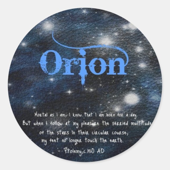 Orion Sticker (Vorderseite)