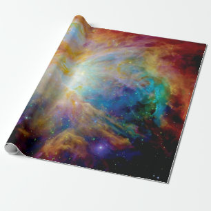 Orionnebel Hubble Spitzer Teleskop Weltraumfoto Geschenkpapier
