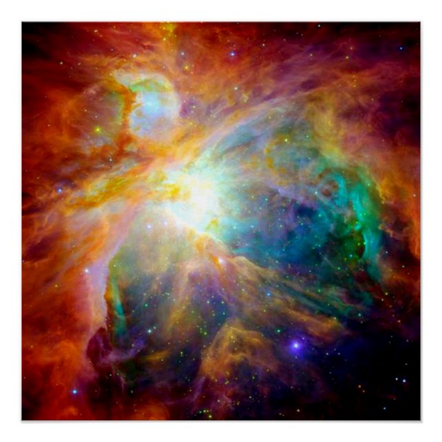 Orions-Nebelfleck-buntes Plakat Poster (Vorderseite)