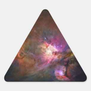 Orions-Nebelfleck (Hubble Teleskop) Dreieckiger Aufkleber