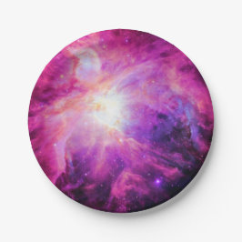 Orions-Nebelfleck-Rosa-lila Galaxie-Papier-Teller Pappteller