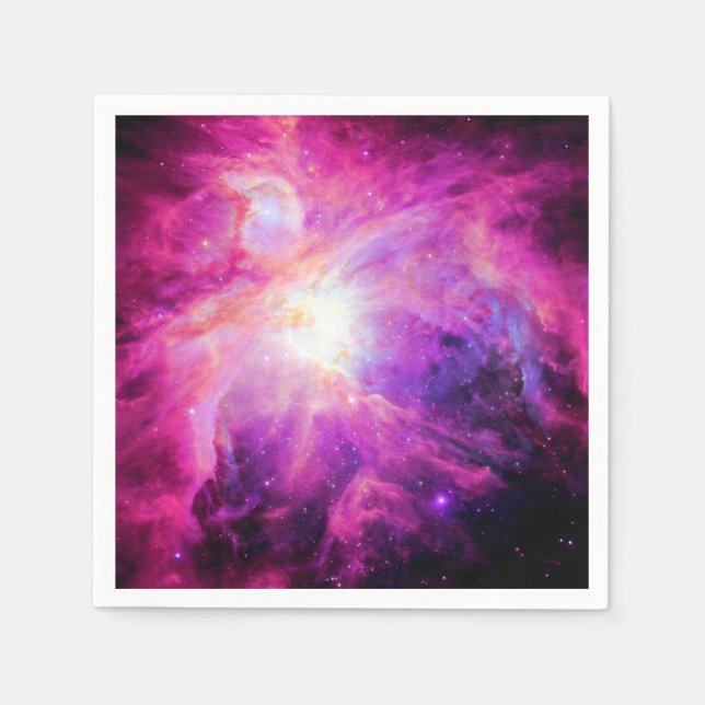 Orions-Nebelfleck-Rosa-lila Serviette (Vorderseite)