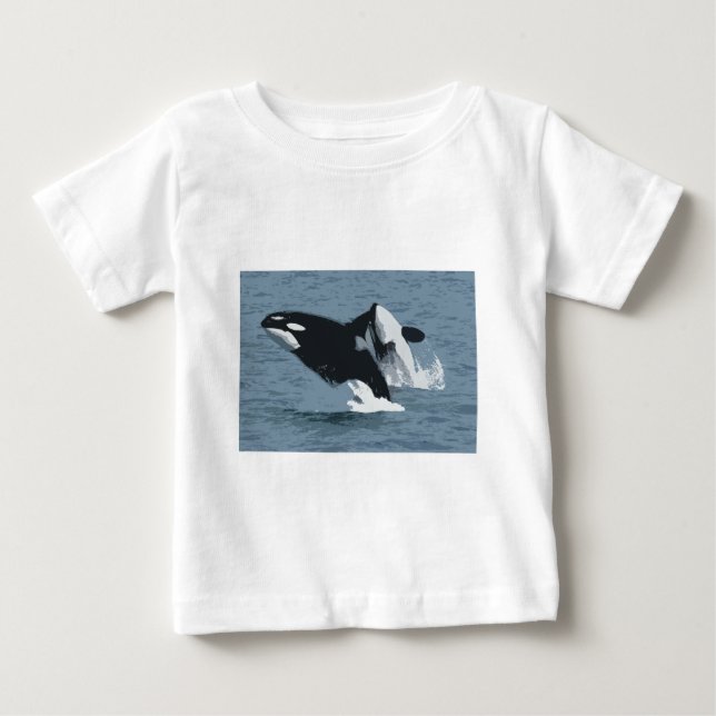 Orka Whale Baby T-shirt (Vorderseite)