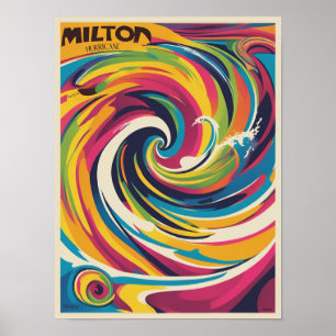 Orkan Milton Oktober 9 2024 Florida Poster