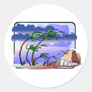 Orkansticker Runder Aufkleber