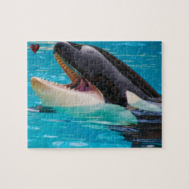 Orkas oder Schwertwale von Jigsaw Puzzle (Horizontal)